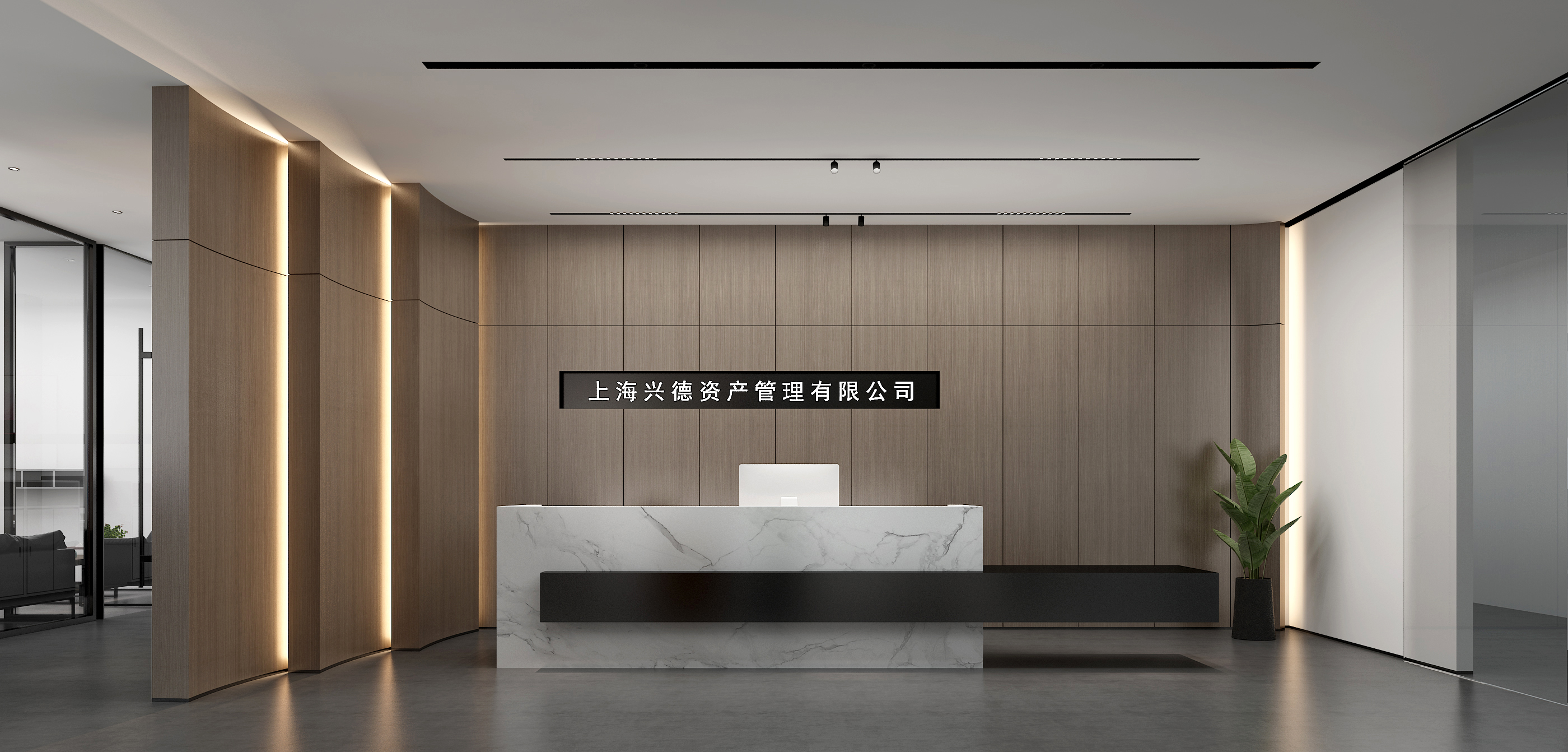 虹口區(qū)來福士辦公室設(shè)計裝修圖-第7張圖片-上海古都建筑設(shè)計集團(tuán)