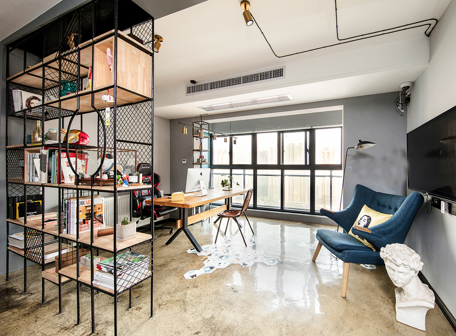 徐匯區(qū)復(fù)式工業(yè)風(fēng)辦公室裝修設(shè)計-第5張圖片-上海古都建筑設(shè)計集團(tuán)