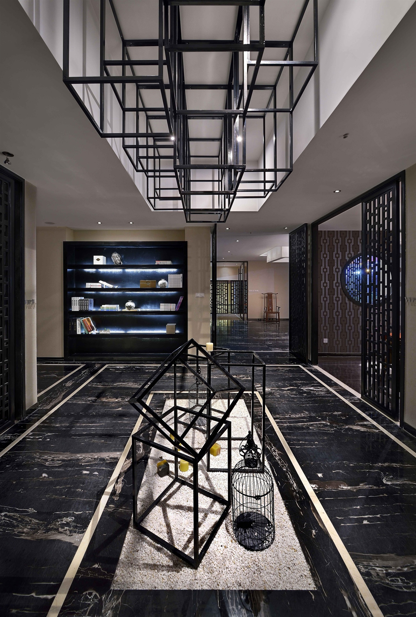 金山區(qū)200平辦公室裝修靜謐風(fēng)格設(shè)計-第4張圖片-上海古都建筑設(shè)計集團(tuán)