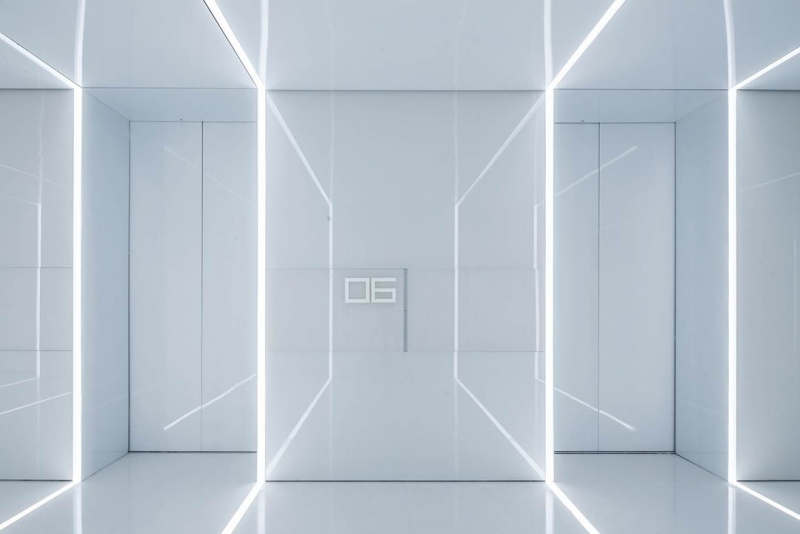 上海玻璃科技風格辦公室裝修設(shè)計-第2張圖片-上海古都建筑設(shè)計集團