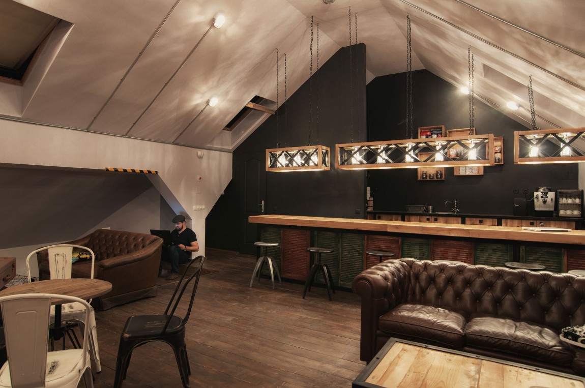 浦東新區(qū)120平工業(yè)風咖啡廳裝修設計-第18張圖片-上海古都建筑設計集團