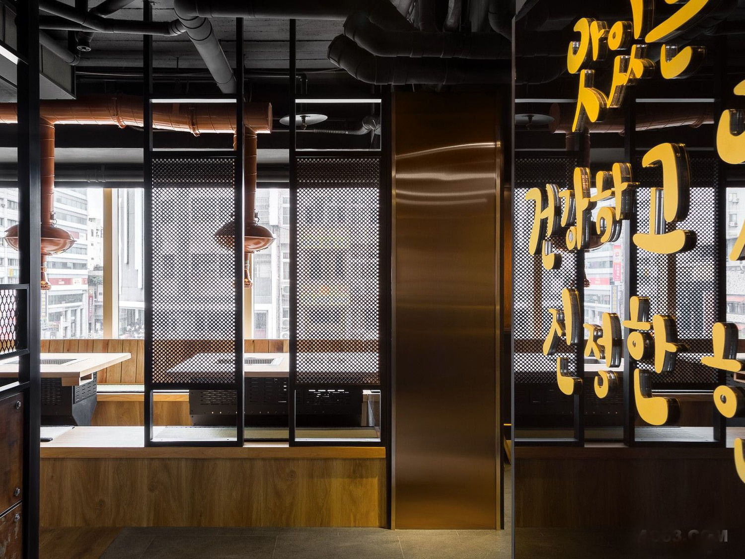 青浦區(qū)韓式烤肉辦公室裝修設(shè)計-第2張圖片-上海古都建筑設(shè)計集團(tuán)