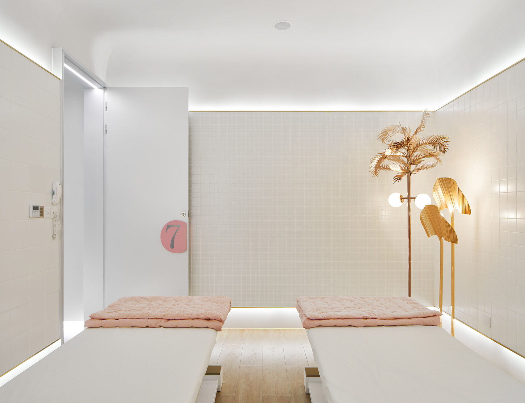 黃浦區(qū)簡約風美容會所裝修設(shè)計-第5張圖片-上海古都建筑設(shè)計集團