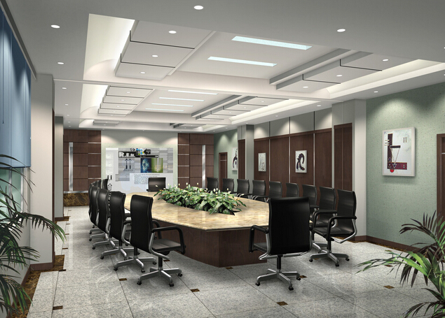 虹口區(qū)現(xiàn)代簡約風格會議室裝修設(shè)計-第3張圖片-上海古都建筑設(shè)計集團