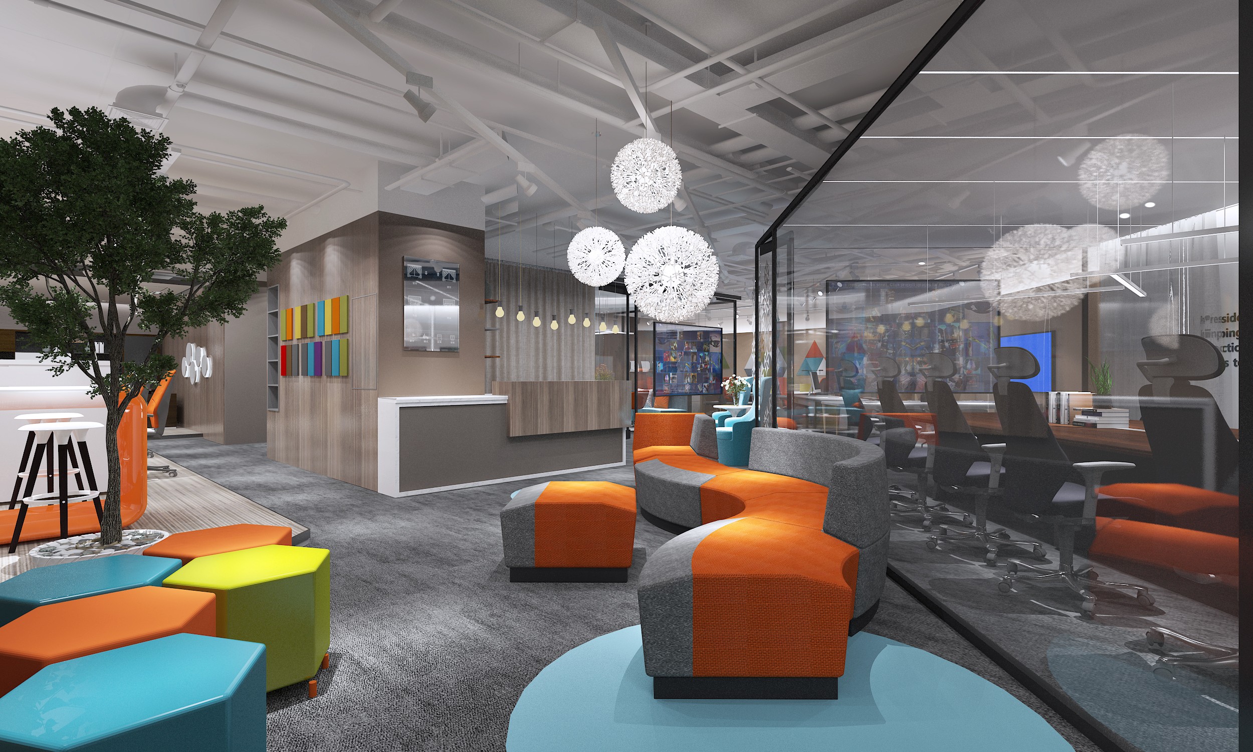 浦東新區(qū)科技智能辦公室裝修設(shè)計-第12張圖片-上海古都建筑設(shè)計集團