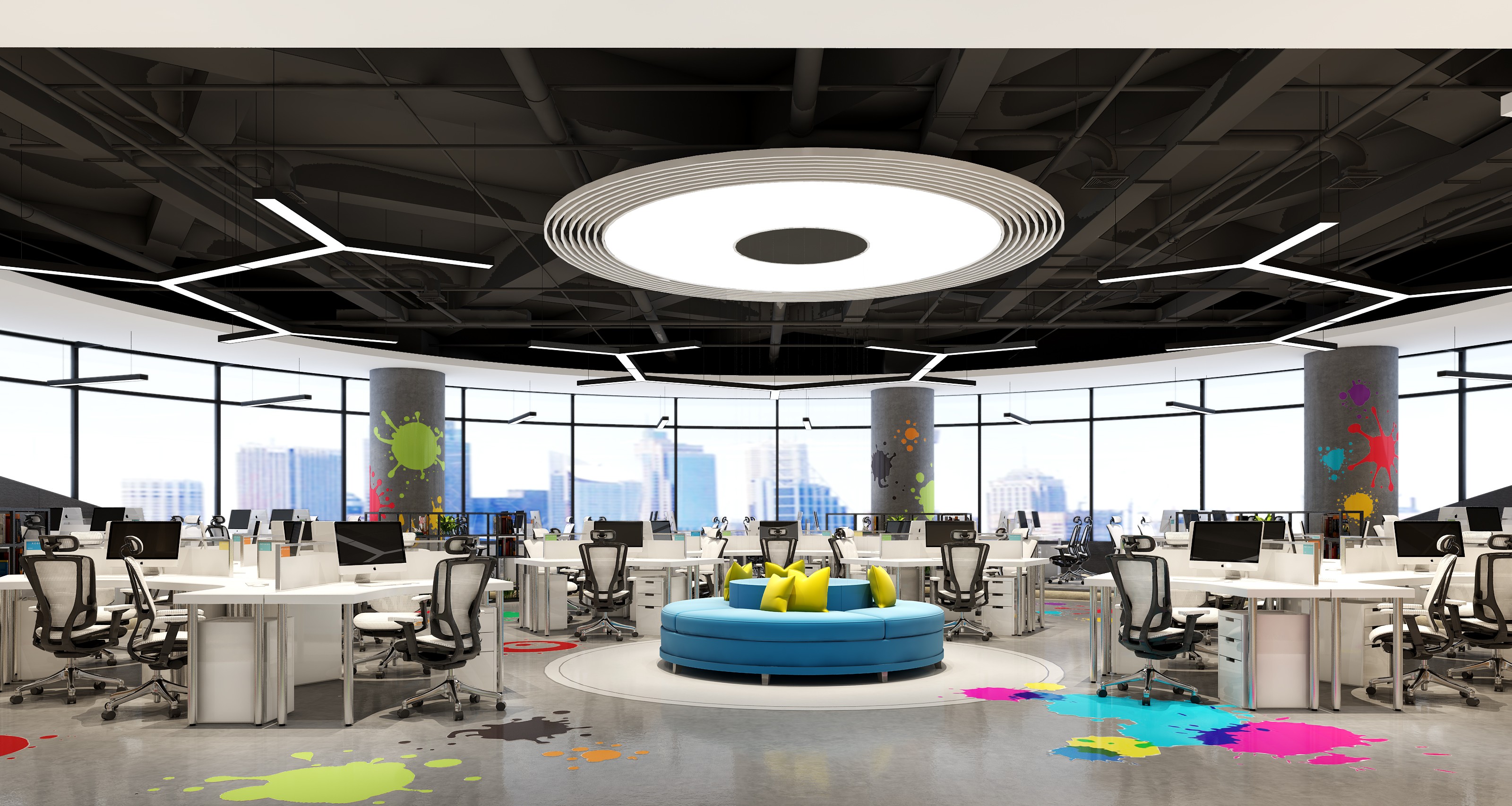 創(chuàng)客中心辦公室裝修設(shè)計-第1張圖片-上海古都建筑設(shè)計集團