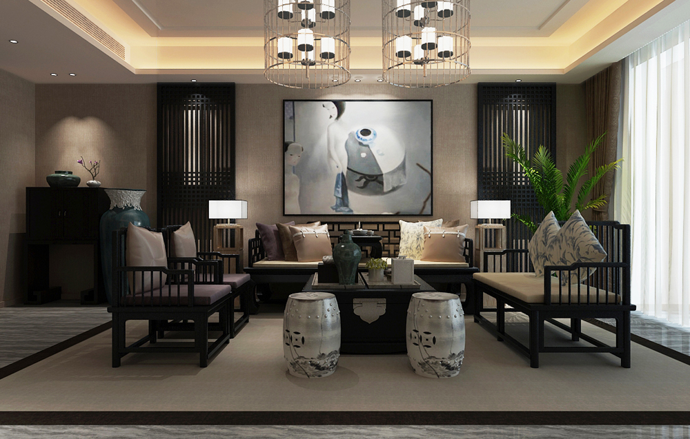 中式復古風格辦公室裝修設計-第6張圖片-上海古都建筑設計集團