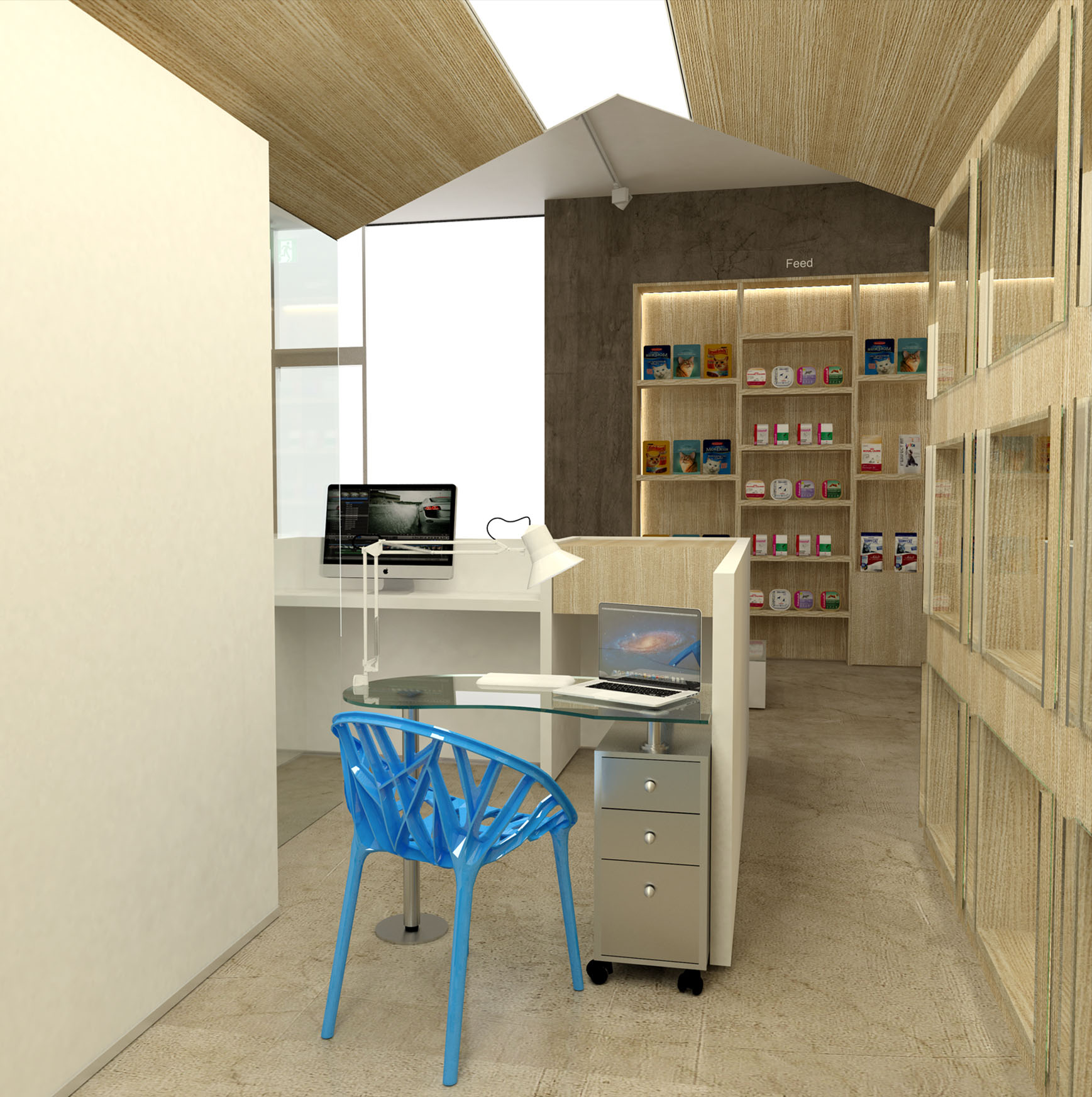 簡約風(fēng)格寵物一體店裝修設(shè)計(jì)-第5張圖片-上海古都建筑設(shè)計(jì)集團(tuán)