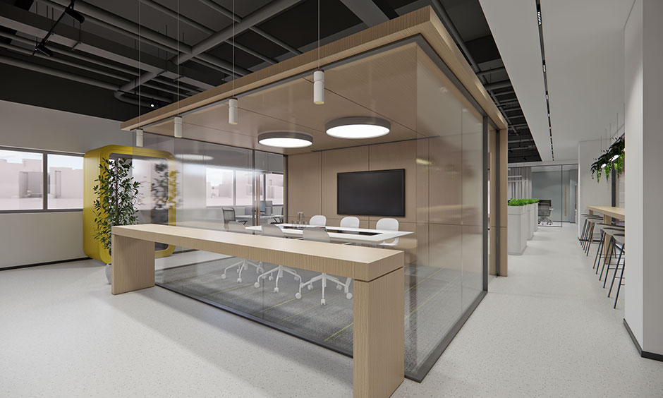 簡約科技風格辦公室裝修設計-第4張圖片-上海古都建筑設計集團