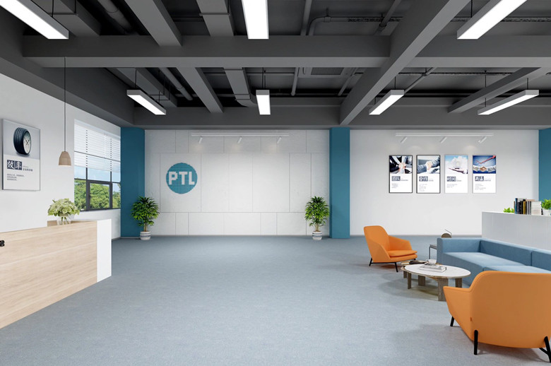 浦東2000平電子公司辦公室設(shè)計布局效果-第2張圖片-上海古都建筑設(shè)計集團(tuán)