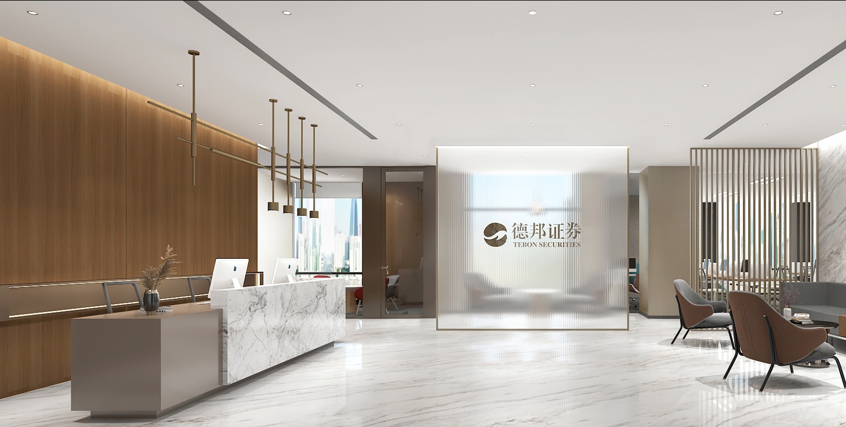 2100平金融機構(gòu)辦公室設(shè)計布局方案-辦公室裝修設(shè)計效果圖-第6張圖片-上海古都建筑設(shè)計集團